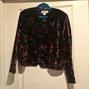 Vintage Norton McNaughton Women Blazer crushed velvet